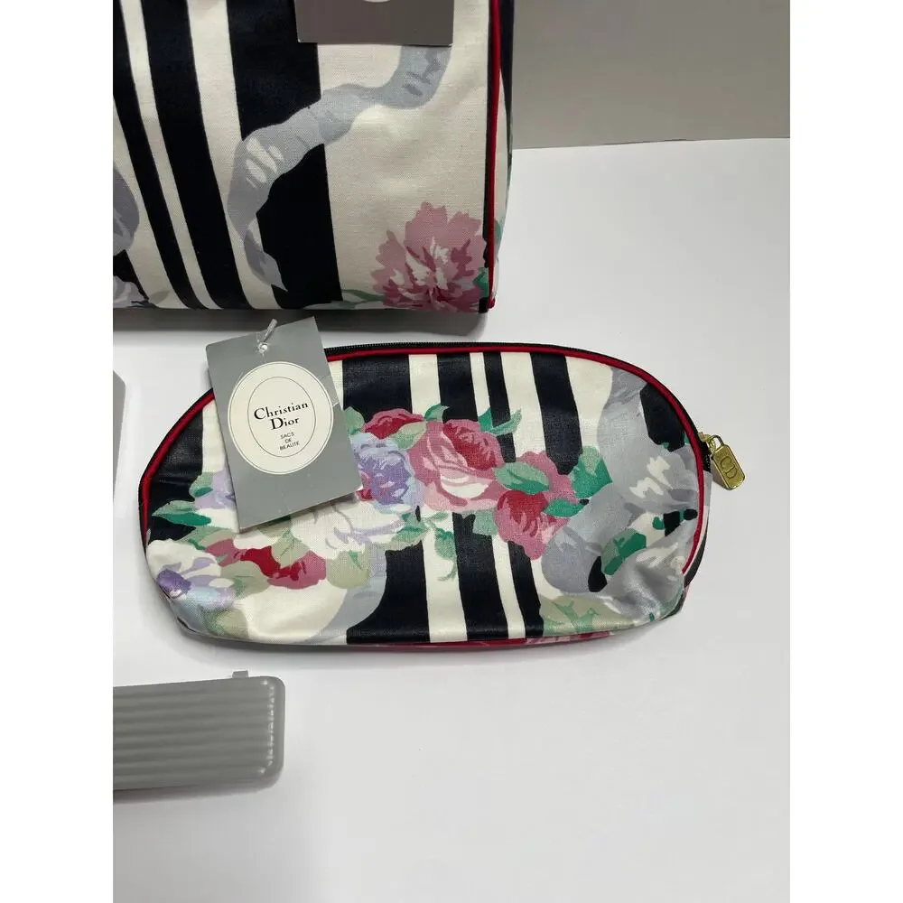 NEW Vintage Christian Dior Cosmetic Pouch Large Small - Picture 4 of 11